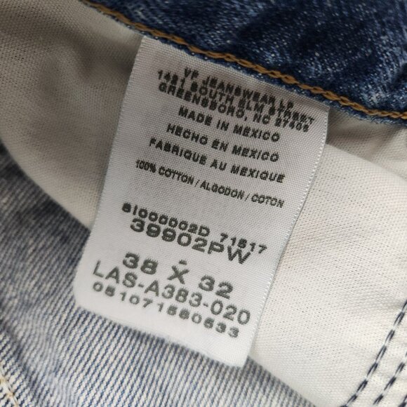 Wrangler Jeans Mens 38x32 Regular Denim Rugged Faded Stonewashed Workwear Pants - Picture 7 of 13